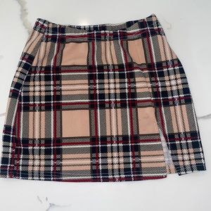 SHEIN plaid skirt